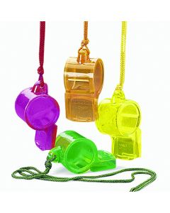 Plastic Translucent Whistle